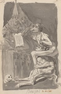 飛ぶ魔女 作： Francisco de Goya